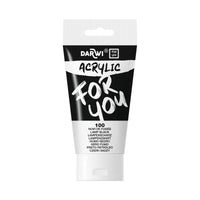Ακρυλικό χρώμα DARWI Acryl 75 ml – Μαύρο