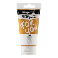 Ακρυλικό χρώμα DARWI Acryl 75 ml – Κίτρινη Ώχρα