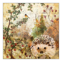 Εκο χαρτοπετσέτες για ντεκουπάζ - Autumn Hedgehog - 1 τεμ