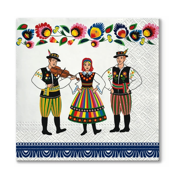 Εκο χαρτοπετσετες για ντεκουπαζ - Folk Celebration - 1τεμ