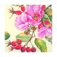 Εκο χαρτοπετσέτες για ντεκουπάζ Wild Rose - 1 τεμάχιο