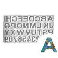 Επαγγελματικό καλούπι σιλικόνης Pentart - γράμματα και αριθμοί 1 τεμάχιο