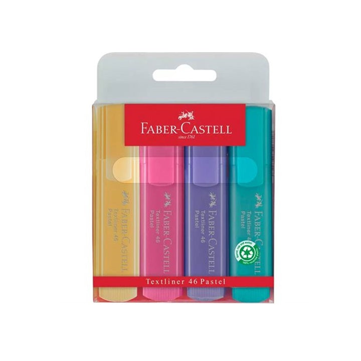 Faber-Castell 46 Παστέλ μαρκαδόροι - Σετ 4 τεμαχίων