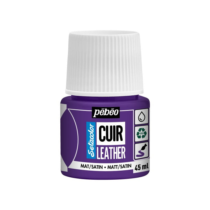 Βαφή δέρματος Pebeo Setacolor matt/satin 45 ml – μελιτζάνα μοβ