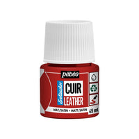 Βαφή δέρματος Pebeo Setacolor matt/satin 45 ml – έντονο κόκκινο