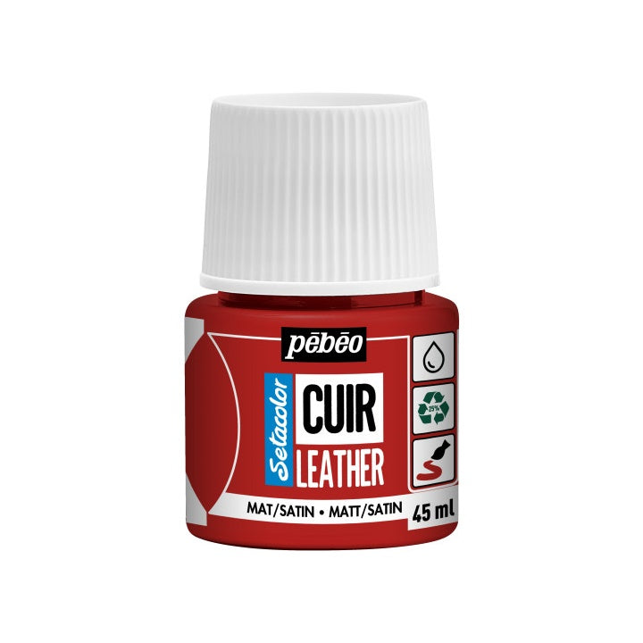 Βαφή δέρματος Pebeo Setacolor matt/satin 45 ml – έντονο κόκκινο