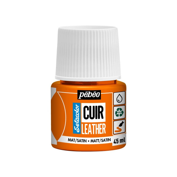 Βαφή δέρματος Pebeo Setacolor matt/satin 45 ml – πορτοκαλί