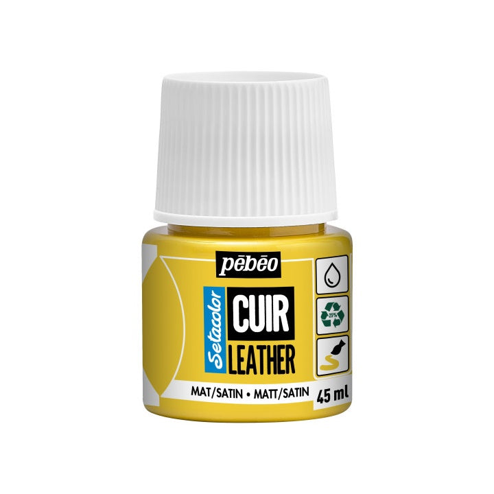 Βαφή δέρματος Pebeo Setacolor matt/satin 45 ml – ζωηρό κίτρινο