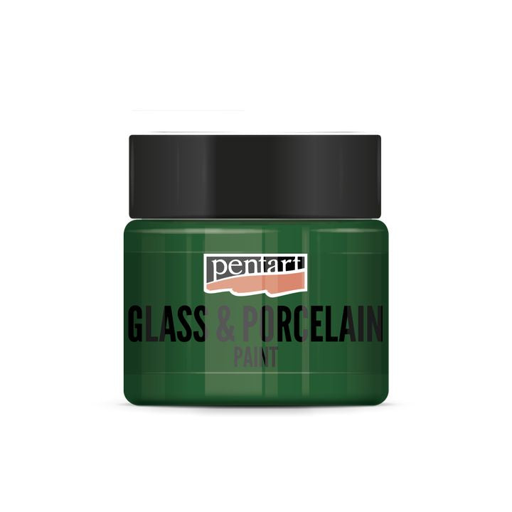 Χρώμα για γυαλι και πορσελανη PENTART - 30 ml – green