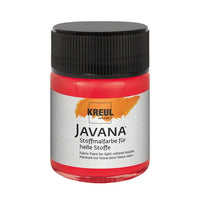 Χρώμα για ανοιχτό ύφασμα JAVANA 50 ml – Light Red
