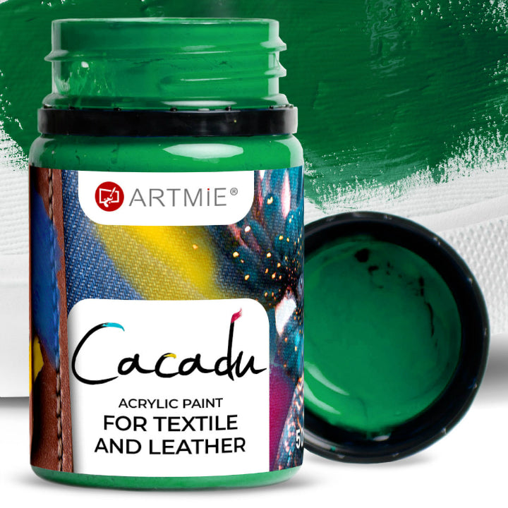 Χρώματα για υφάσματα και δέρμα ARTMIE CACADU 50 ml – 12 ειδικό πράσινο