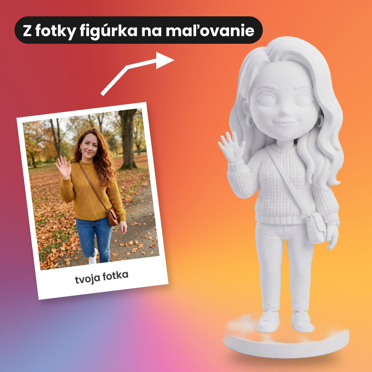 Φιγούρα chibi από φωτογραφία για ζωγραφική