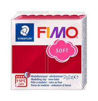 FIMO μαλακός πολυμερής πηλός 57g | Διάφορες αποχρώσεις - Κερασί Κόκκινο