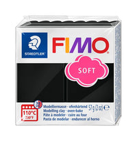 FIMO μαλακός πολυμερής πηλός 57g | Διάφορες αποχρώσεις - Μαύρο