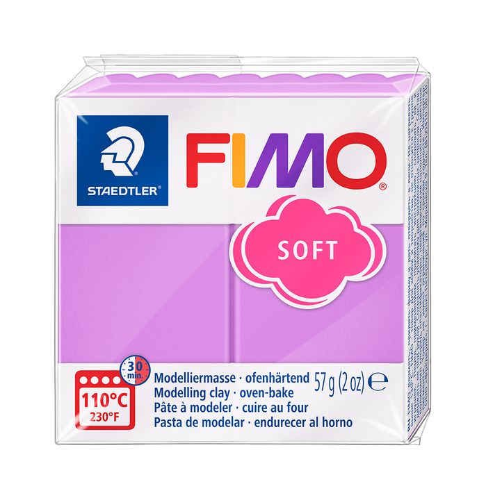 FIMO μαλακός πολυμερής πηλός 57g – Λεβάντα