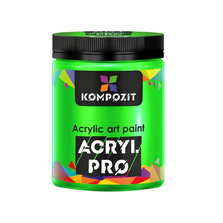 Φθορίζον ακρυλικό χρώμα ACRYL PRO ART Composite 430 ml – 551 πράσινο