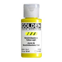 GOLDEN Fluid Acrylic Paint 30 ml – Benzimidazolone Yellow Light
