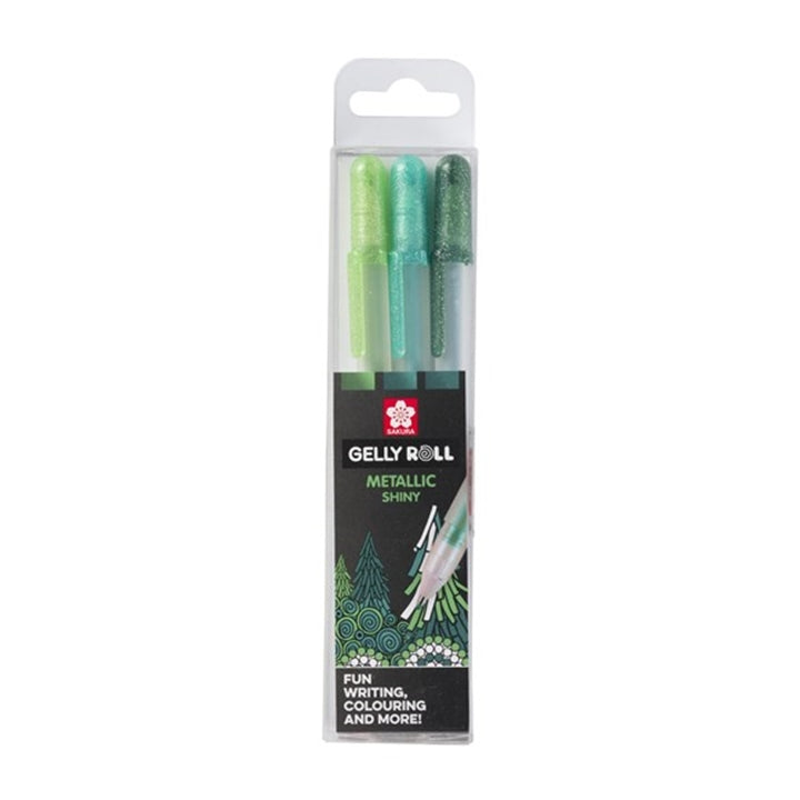 Στυλά gel Sakura Gelly Roll METALLIC - 3 τεμάχεια – 3 τεμ / forest
