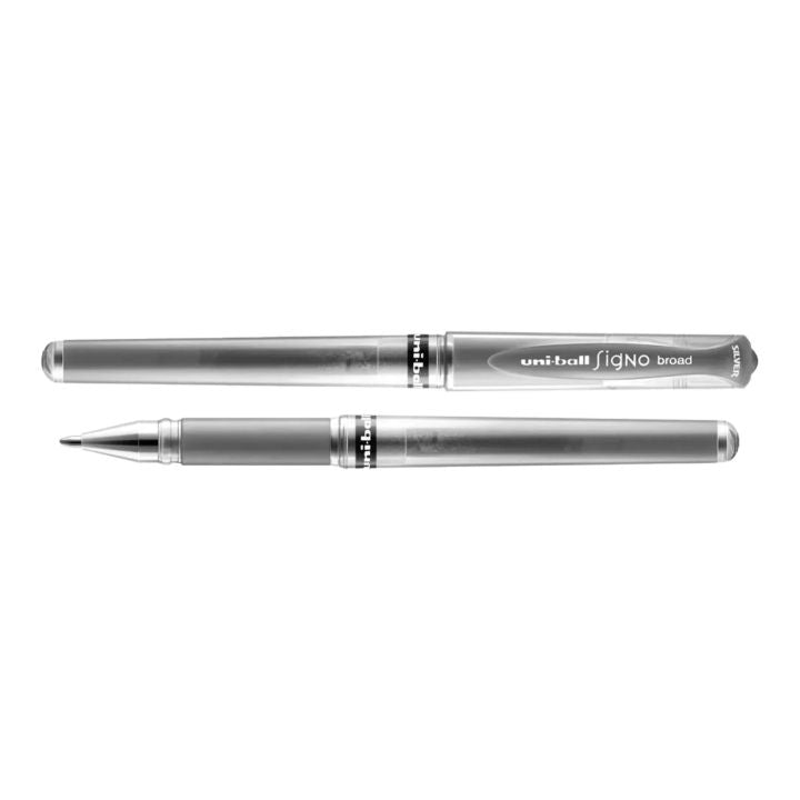 UNI SIGNO UM-153 Gel Pen 1.0 mm – μεταλλικό ασημί