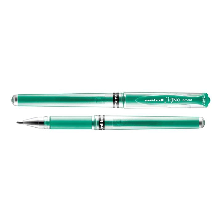 UNI SIGNO UM-153 Gel Pen 1.0 mm – μεταλλικό πράσινο