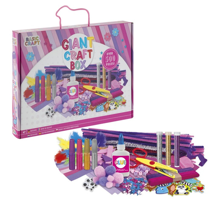 Giant Craft Box Δημιουργικό σετ 500 τεμαχίων Ροζ