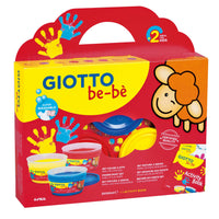 GIOTTO Be-Be σετ δακτυλομπογιές 3 x 150 ml με βιβλίο δραστηριοτήτων