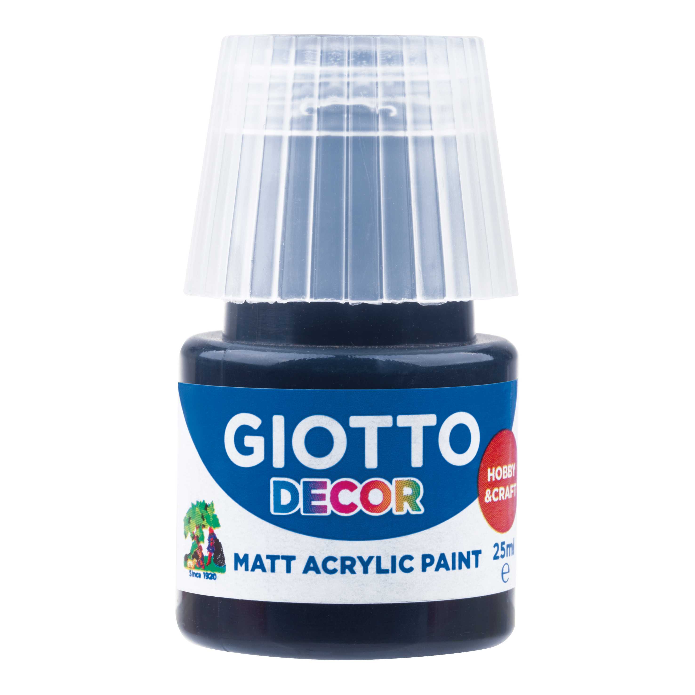 Giotto Decor ακρυλικό χρώμα ματ 25 ml – μαύρο