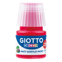 Giotto Decor ακρυλικό χρώμα ματ 25 ml – κόκκινο της φωτιάς