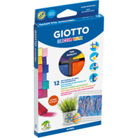 GIOTTO Decor Wax μπλοκ κηρομπογιάς για όλες τις επιφάνειες 12 τμχ