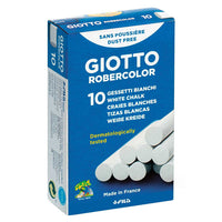 Λευκές κιμωλίες χωρίς σκόνη GIOTTO Robercolor 10 τμχ