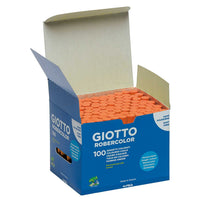 giotto robercolor κιμωλίες χωρίς σκόνη 100 τμχ – πορτοκαλί