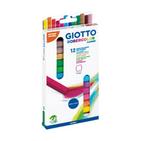 GIOTTO Robercolor Carré κιμωλίες χωρίς σκόνη τετράγωνες έγχρωμες 12 τμχ