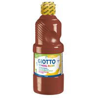 GIOTTO School Paint πλενόμενη τέμπερα 500 ml – καφέ