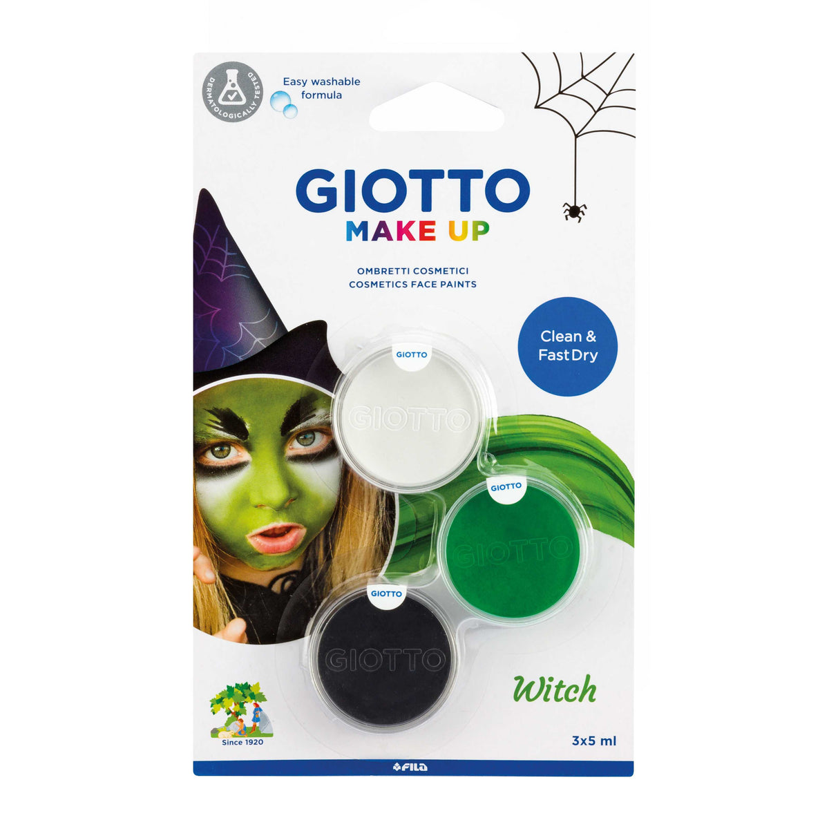 GIOTTO σετ χρωμάτων προσώπου Μάγισσα 3 x 5 ml