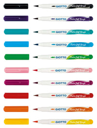 Μαρκαδόροι με πινέλο GIOTTO Turbo Soft Brush - 10 τμχ