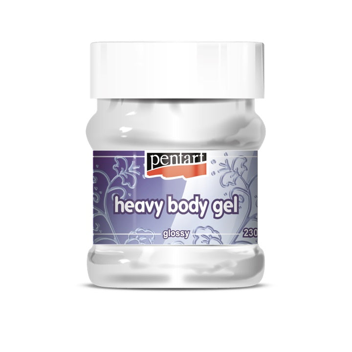 Glossy Pentart heavy body gel medium  | διάφοροι όγκοι