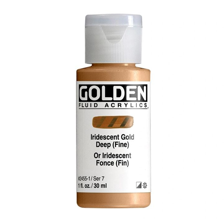 GOLDEN Fluid ιριδίζουσα ακρυλική μπογιά 30 ml | Διάφορα χρώματα