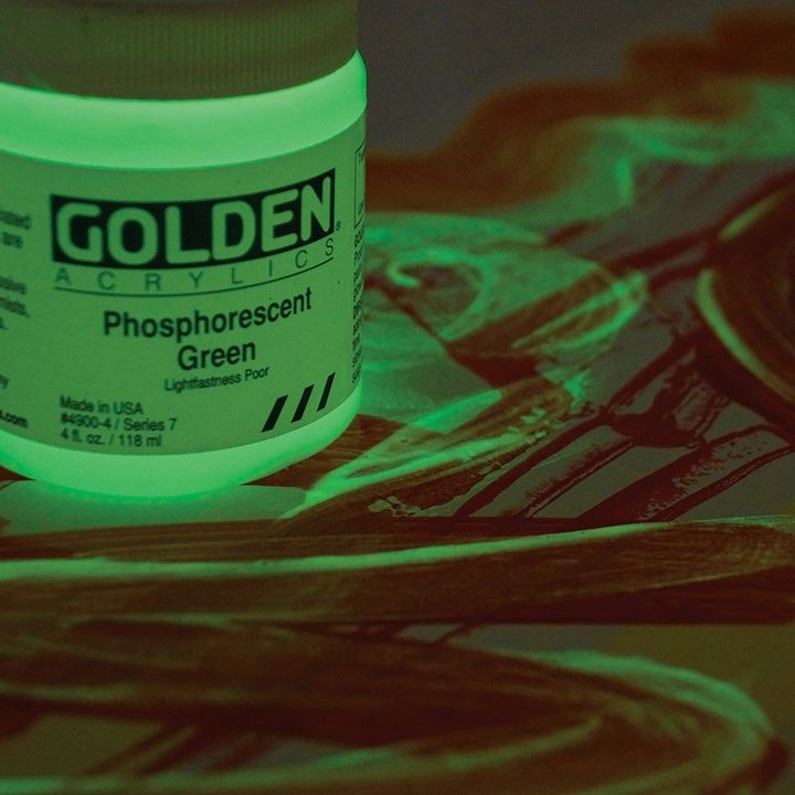 GOLDEN Heavy Body φωσφορίζουσα ακρυλική μπογιά | Διάφορα χρώματα
