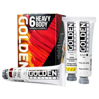 GOLDEN Heavy Body σετ ακρυλικών χρωμάτων Essentials 6 x 59 ml