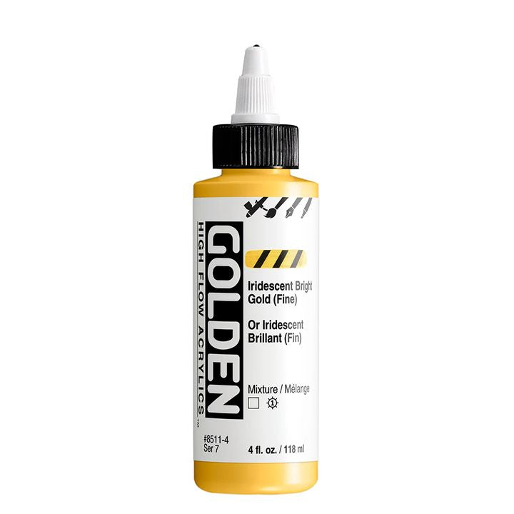 GOLDEN High Flow ιριδίζουσα ακρυλική μπογιά 118 ml | Διάφορες αποχρώσεις