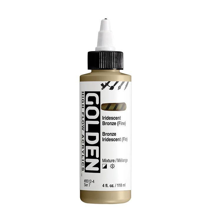 GOLDEN High Flow ιριδίζουσα ακρυλική μπογιά 118 ml | Διάφορες αποχρώσεις