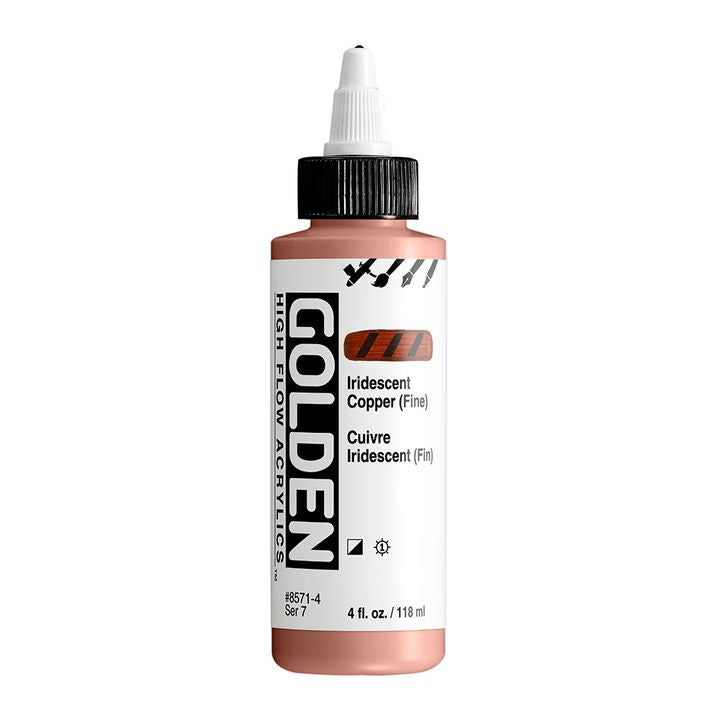 GOLDEN High Flow ιριδίζουσα ακρυλική μπογιά 118 ml | Διάφορες αποχρώσεις
