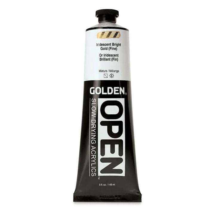 GOLDEN OPEN Ακρυλικό χρώμα αργά στεγνώνοντος ιριδίζοντος χρώματος 148 ml | Διάφορες αποχρώσεις