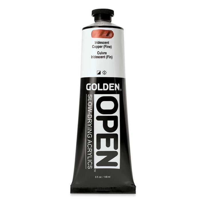 GOLDEN OPEN Ακρυλικό χρώμα αργά στεγνώνοντος ιριδίζοντος χρώματος 148 ml | Διάφορες αποχρώσεις