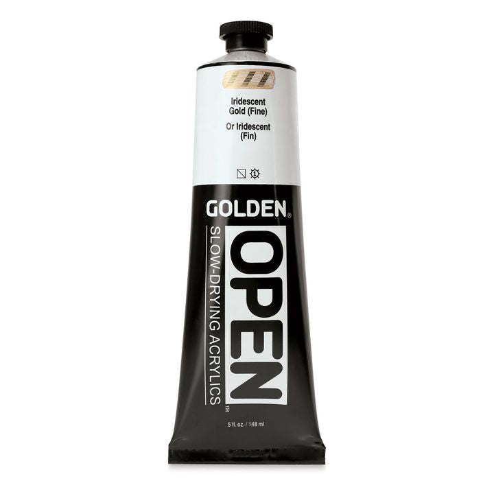 GOLDEN OPEN Ακρυλικό χρώμα αργά στεγνώνοντος ιριδίζοντος χρώματος 148 ml | Διάφορες αποχρώσεις