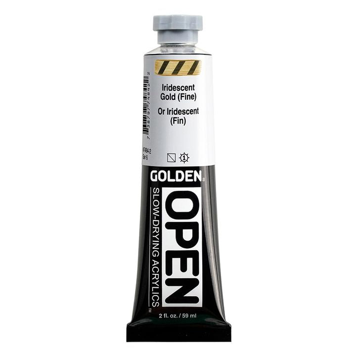 GOLDEN OPEN Ακρυλικό χρώμα ιριδίζοντος χρώματος αργής ξήρανσης | Διάφορες αποχρώσεις