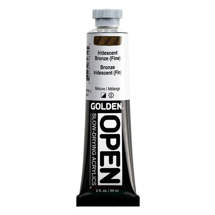 GOLDEN OPEN Ακρυλικό χρώμα ιριδίζοντος χρώματος αργής ξήρανσης | Διάφορες αποχρώσεις