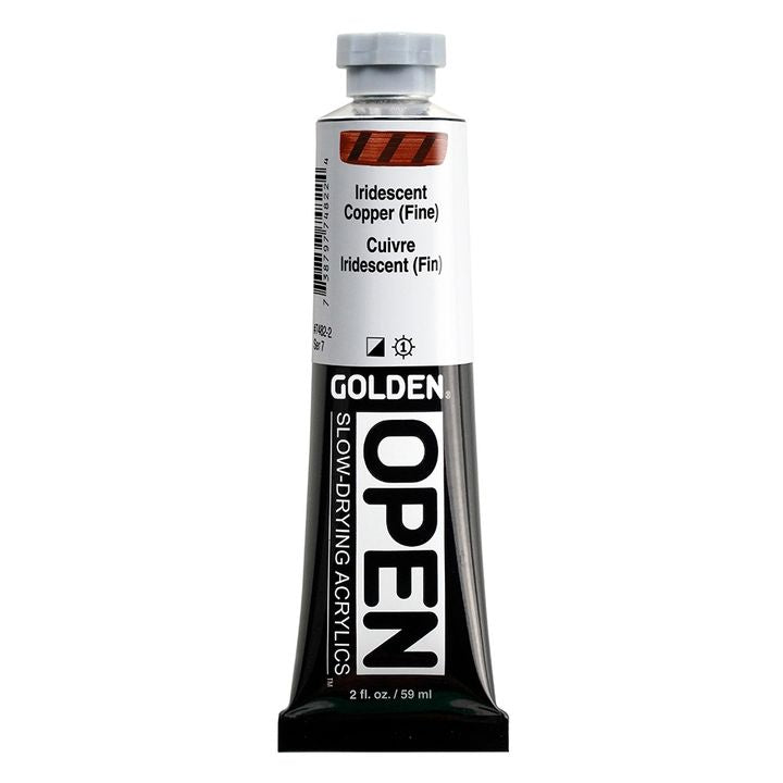 GOLDEN OPEN Ακρυλικό χρώμα ιριδίζοντος χρώματος αργής ξήρανσης | Διάφορες αποχρώσεις