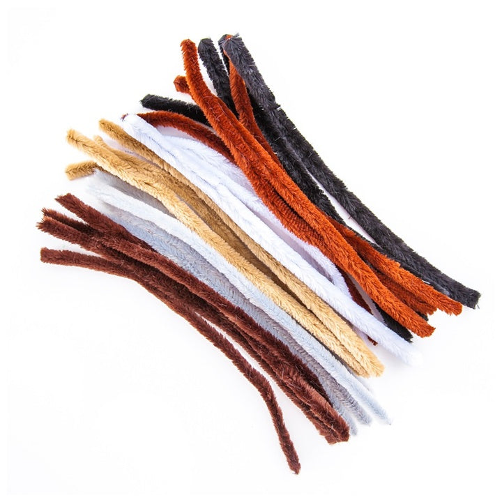 Γούνινο ζώο με μοτίβο καθαριστές πίπας - 24pcs / 30cm