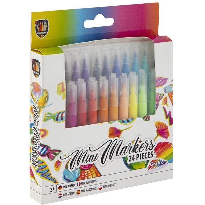 GRAFIX Μίνι μαρκαδόροι 24PCS